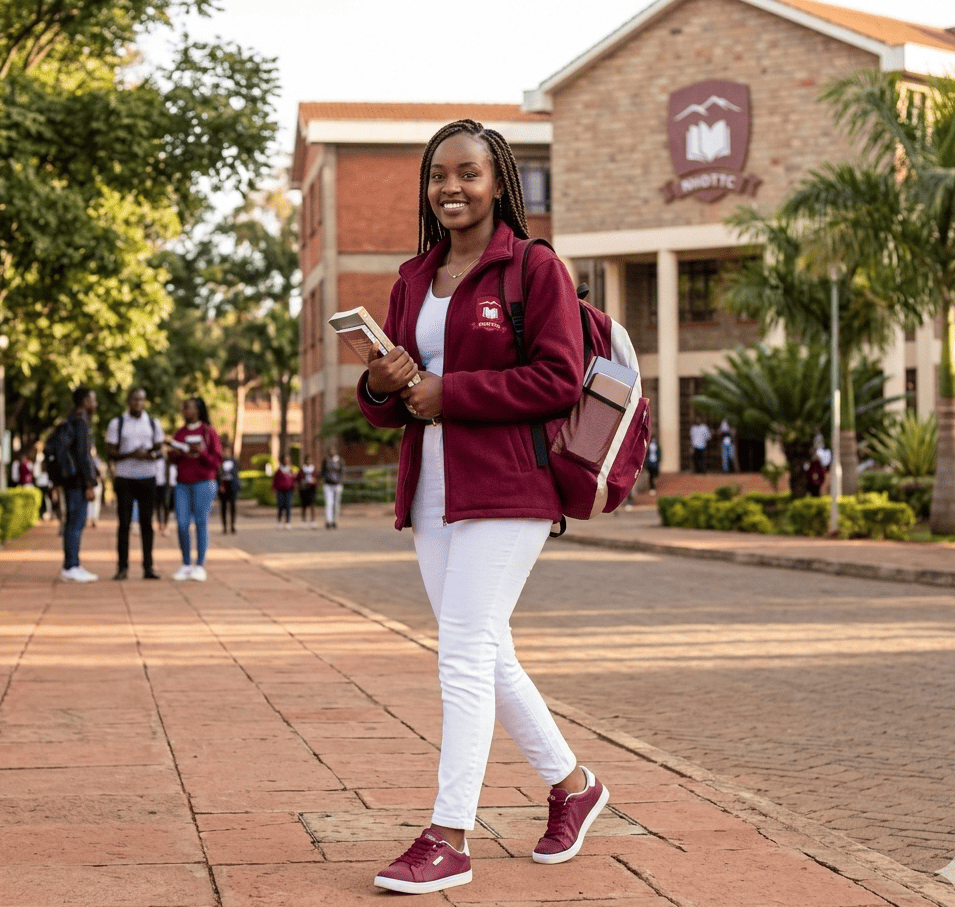 Student at Ndalat Hills Diploma Teachers Training College